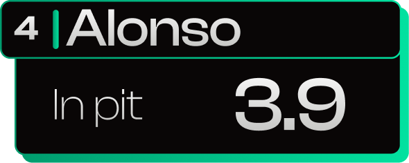 Pit stop — Fernando Alonso